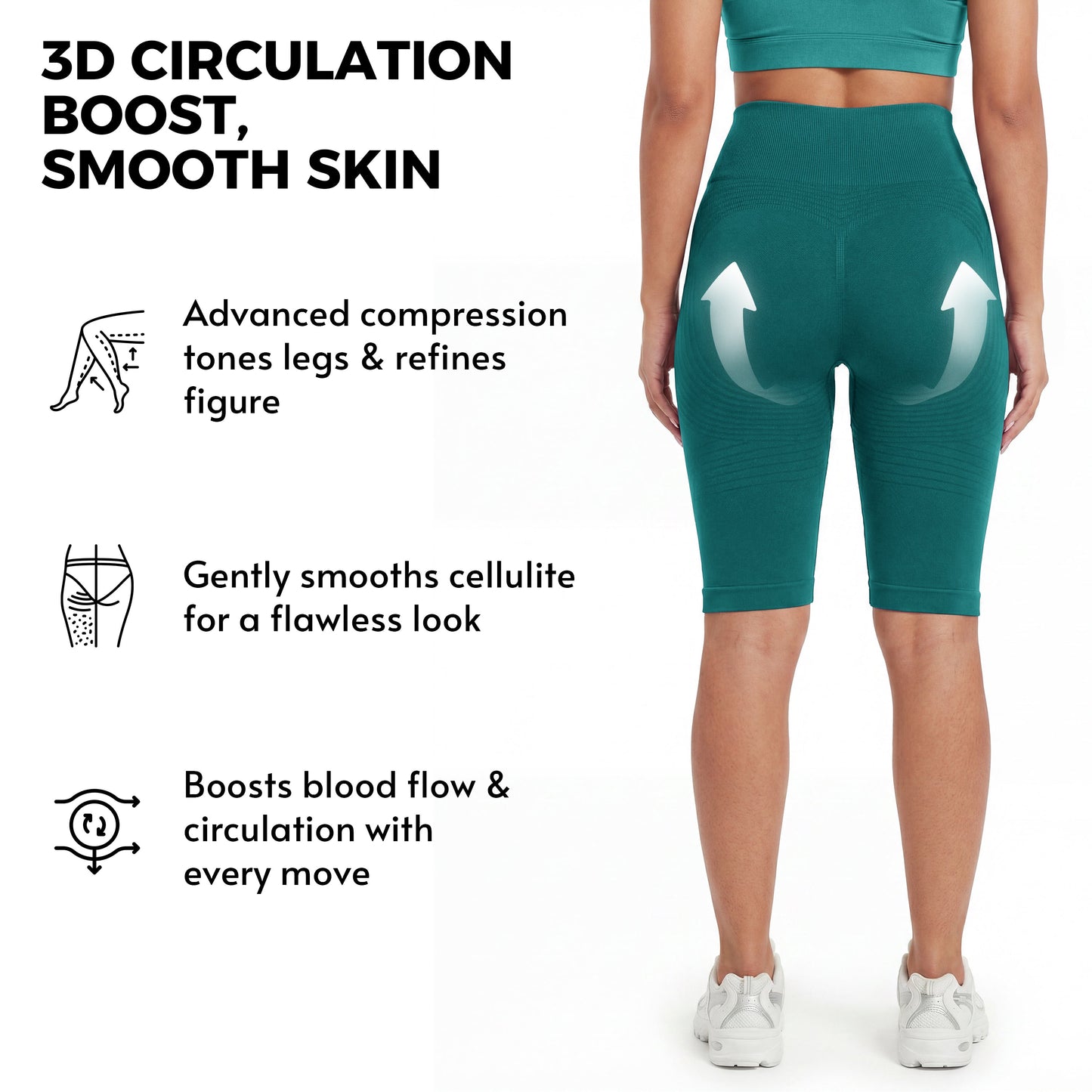 3D Anti-Cellulite Short Leggings