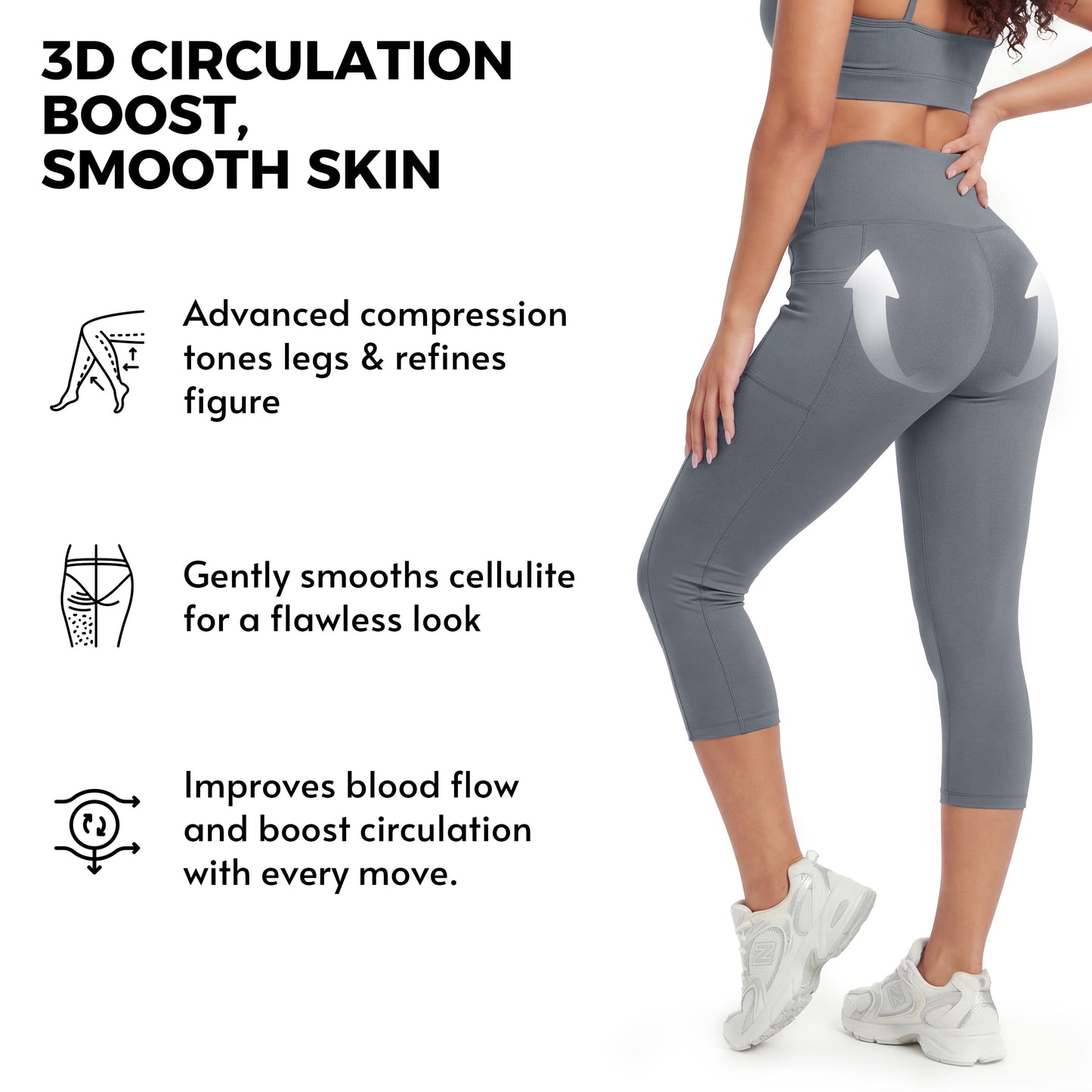 Butt-Lifting Tummy Control Pocket Capris