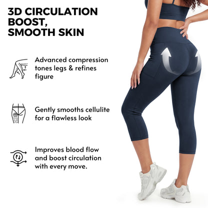 Butt-Lifting Tummy Control Pocket Capris