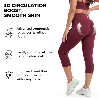 Butt-Lifting Tummy Control Pocket Capris