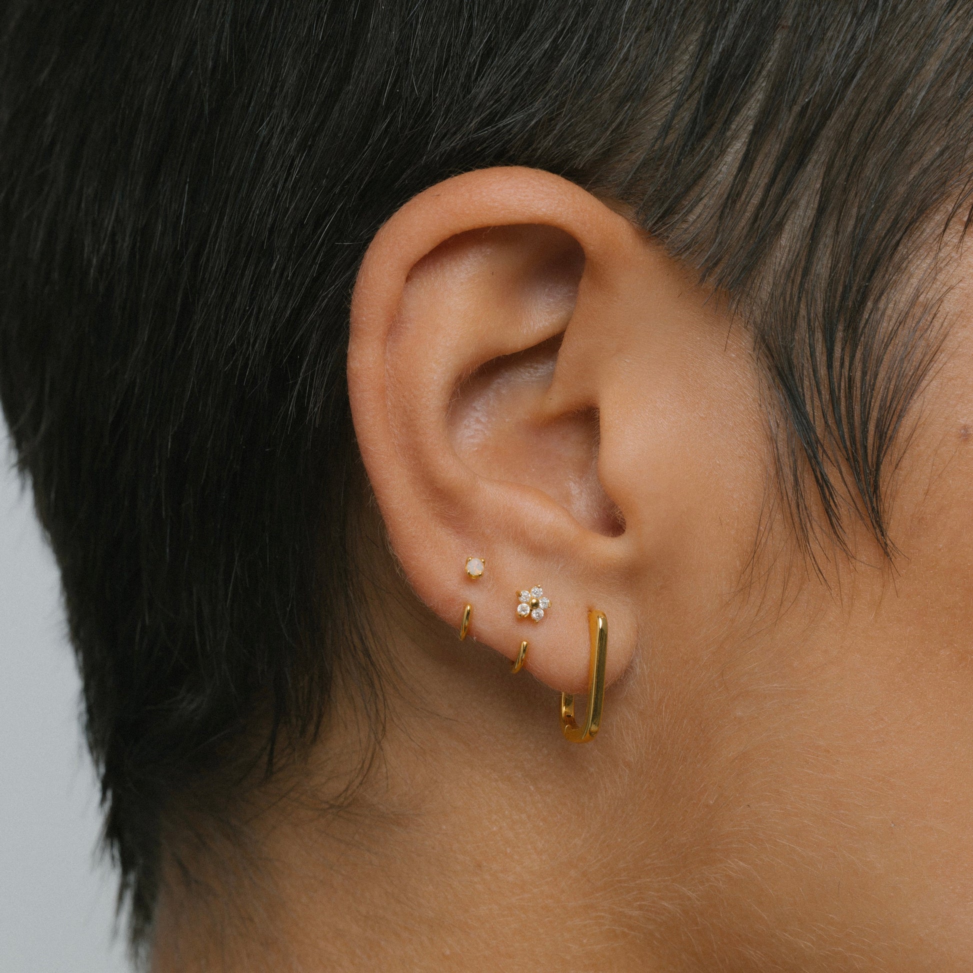Stay Close Flower Hoops