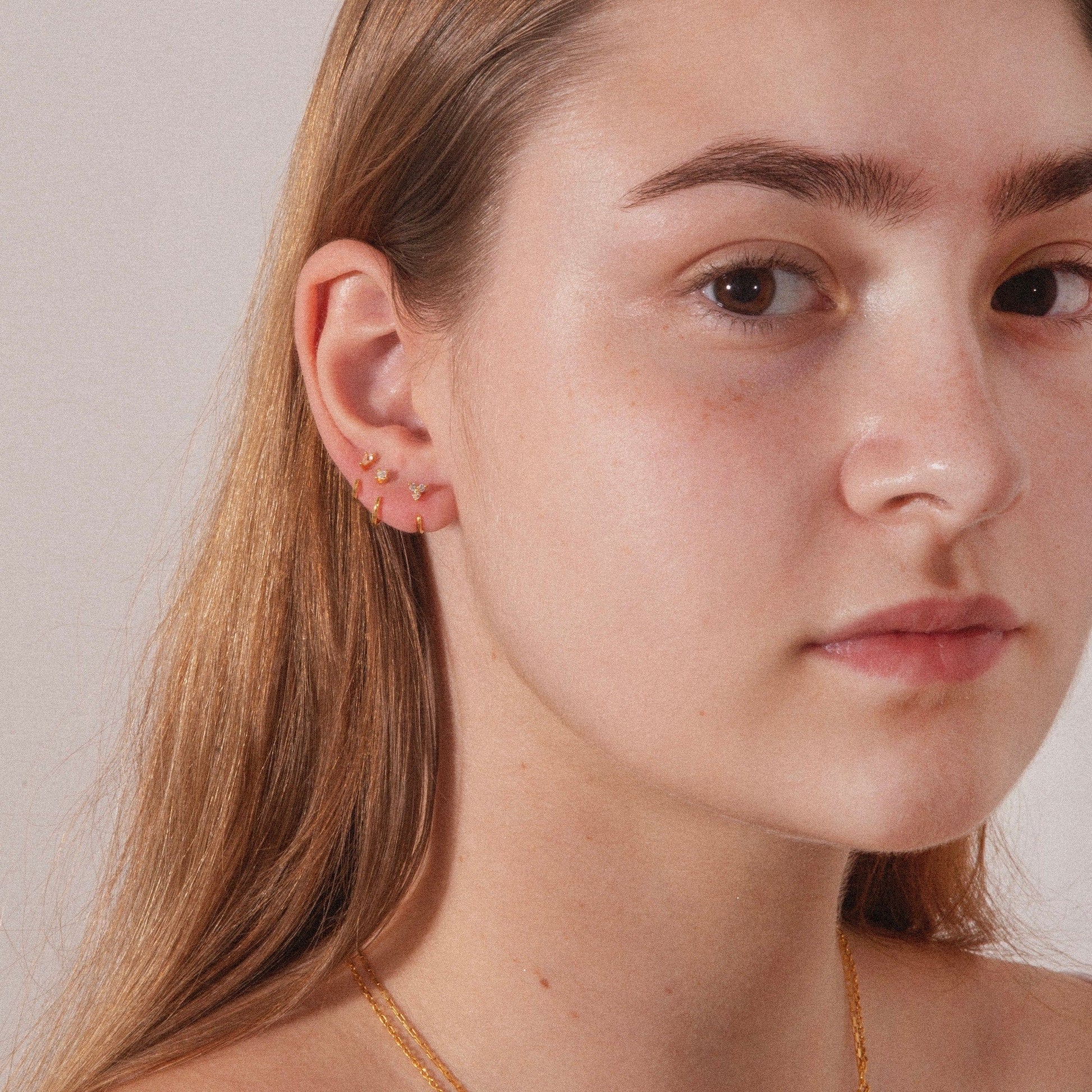 Stay Close Gem Hoops Set