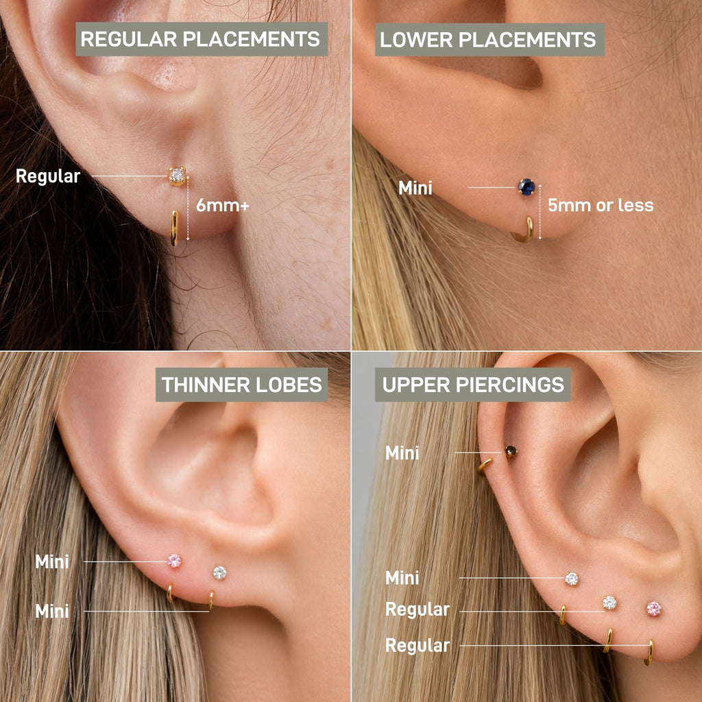 Stay Close Black Moissanite Hoops