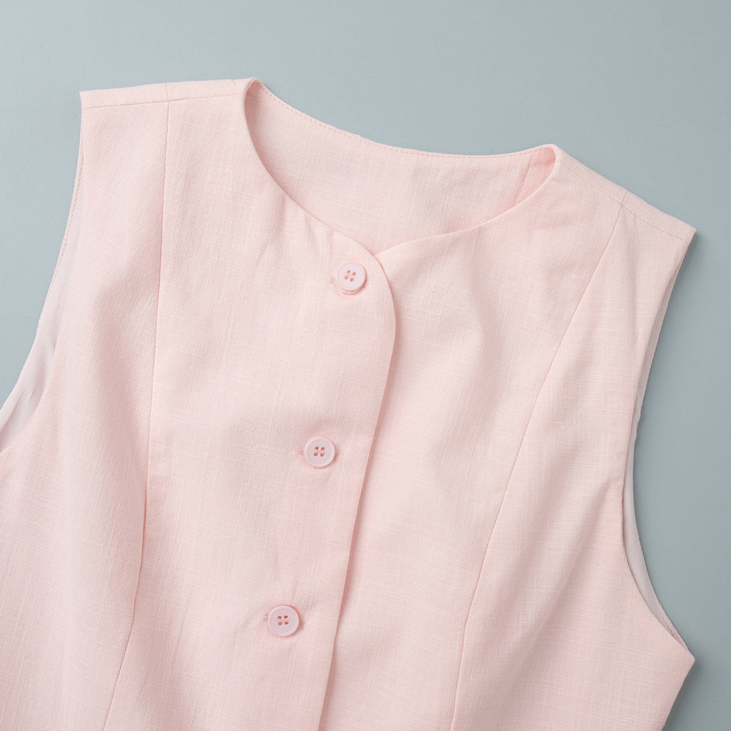 Chloe Button-Up & Bubble Skirt Set