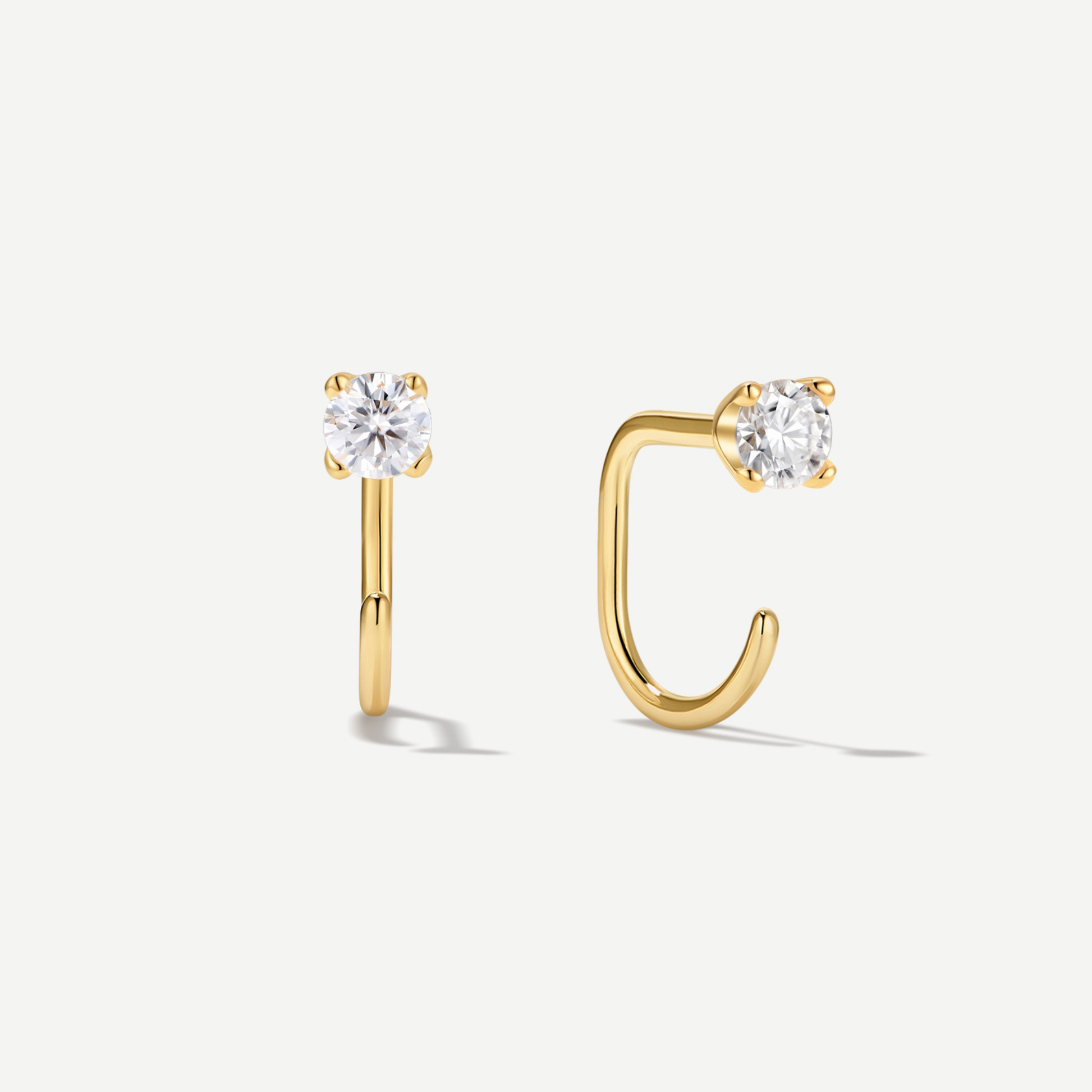 Stay Close Moissanite Hoops - 3mm