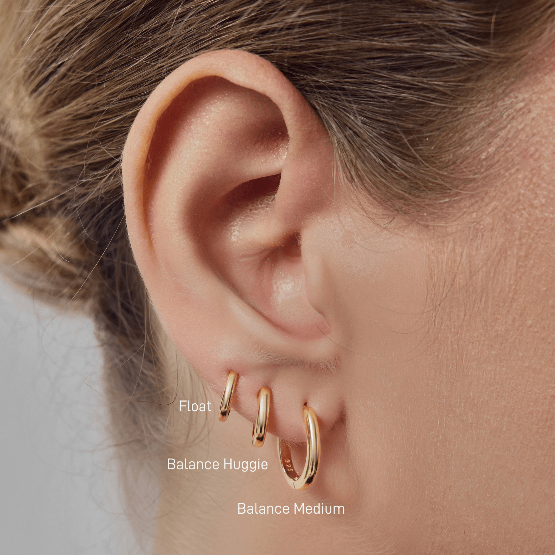 Balance Huggie Hoops