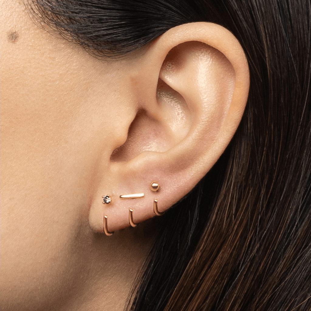 Stay Close Amethyst Hoops