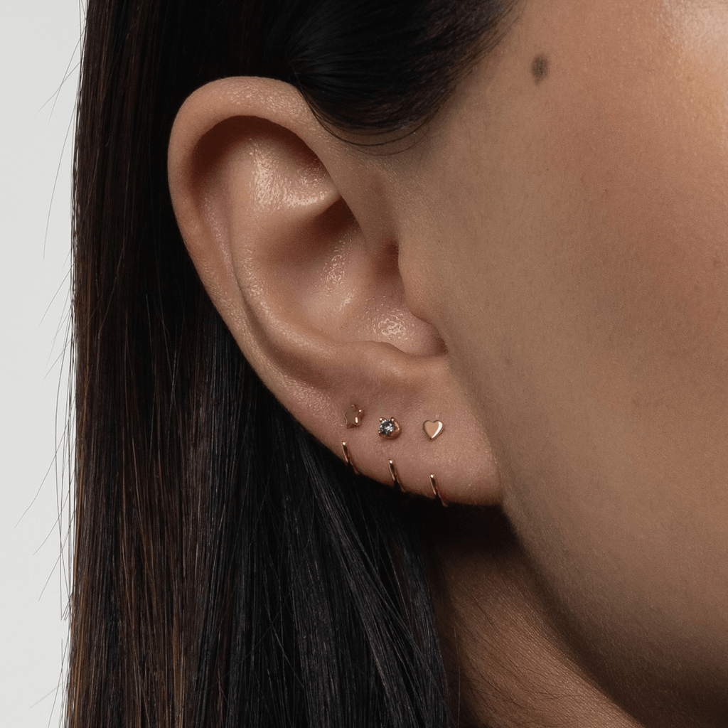Stay Close Amethyst Hoops