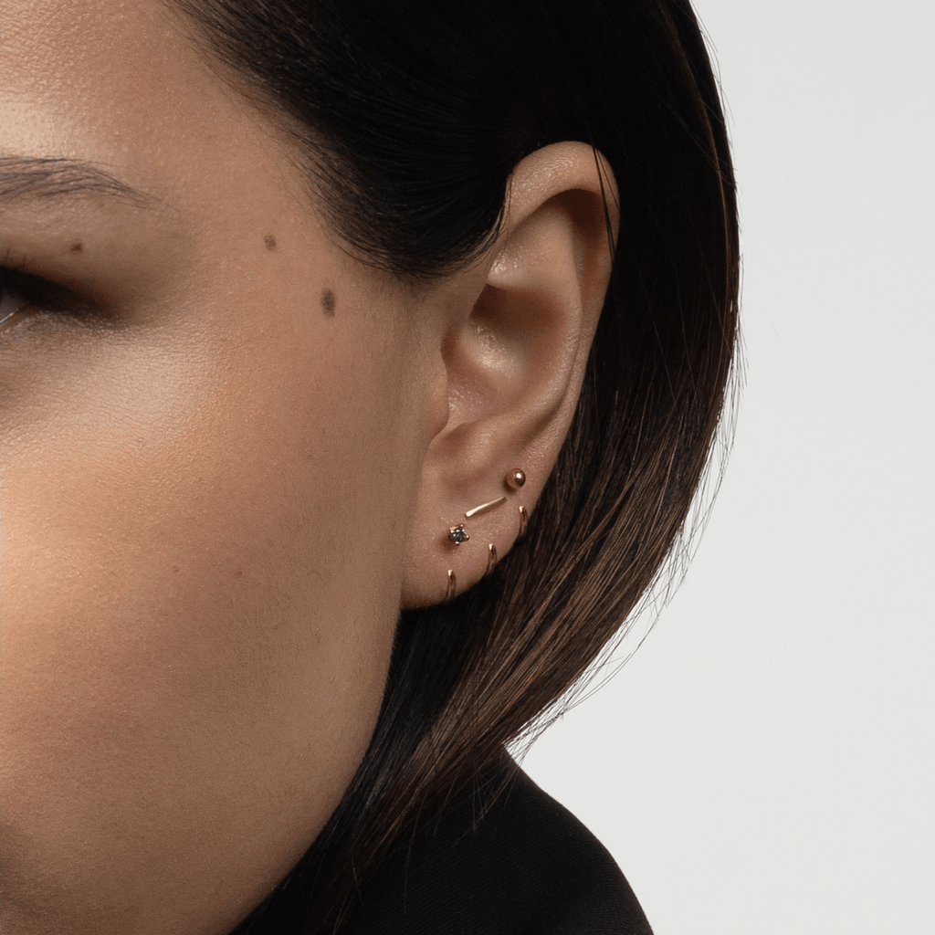 Stay Close Amethyst Hoops