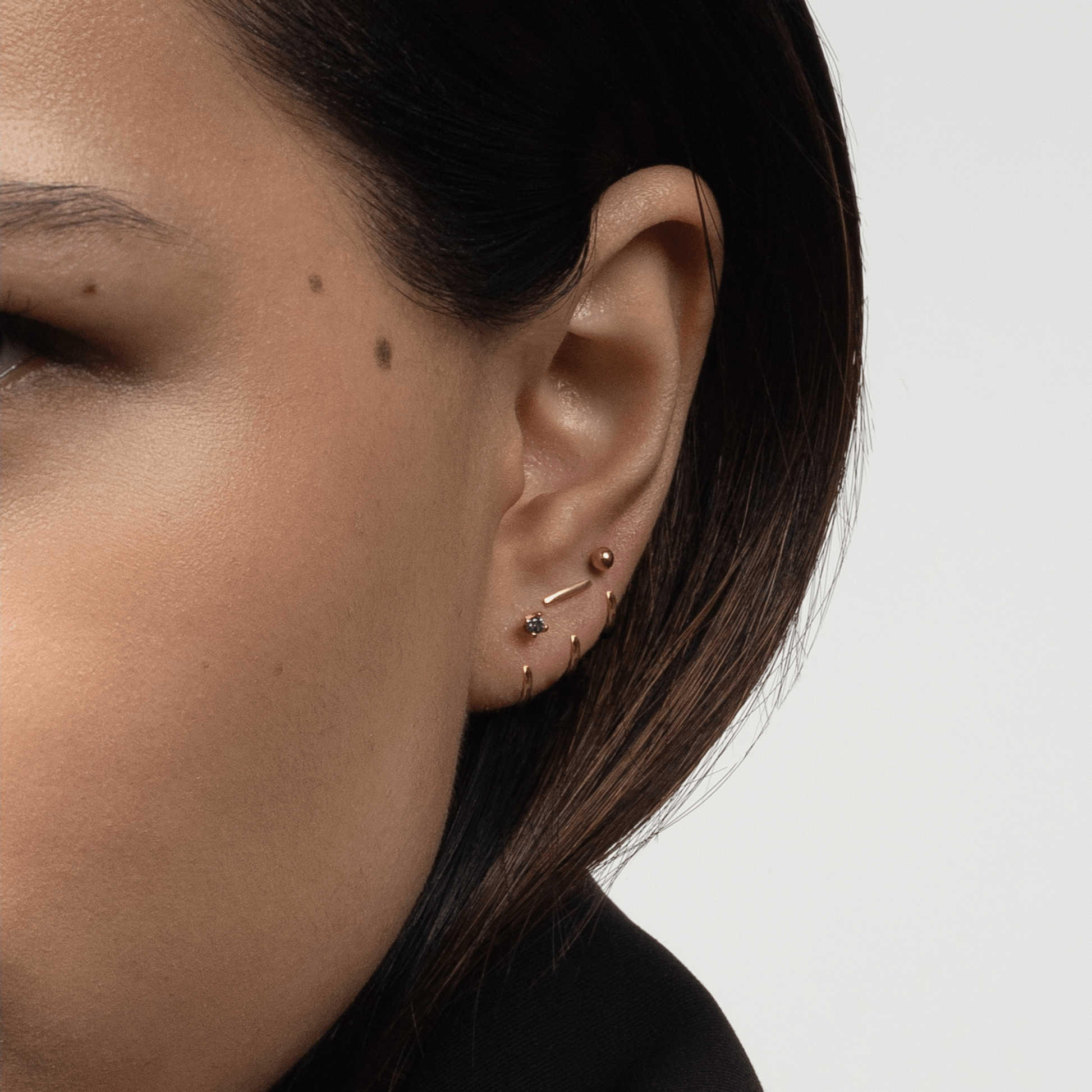 Stay Close Amethyst Hoops