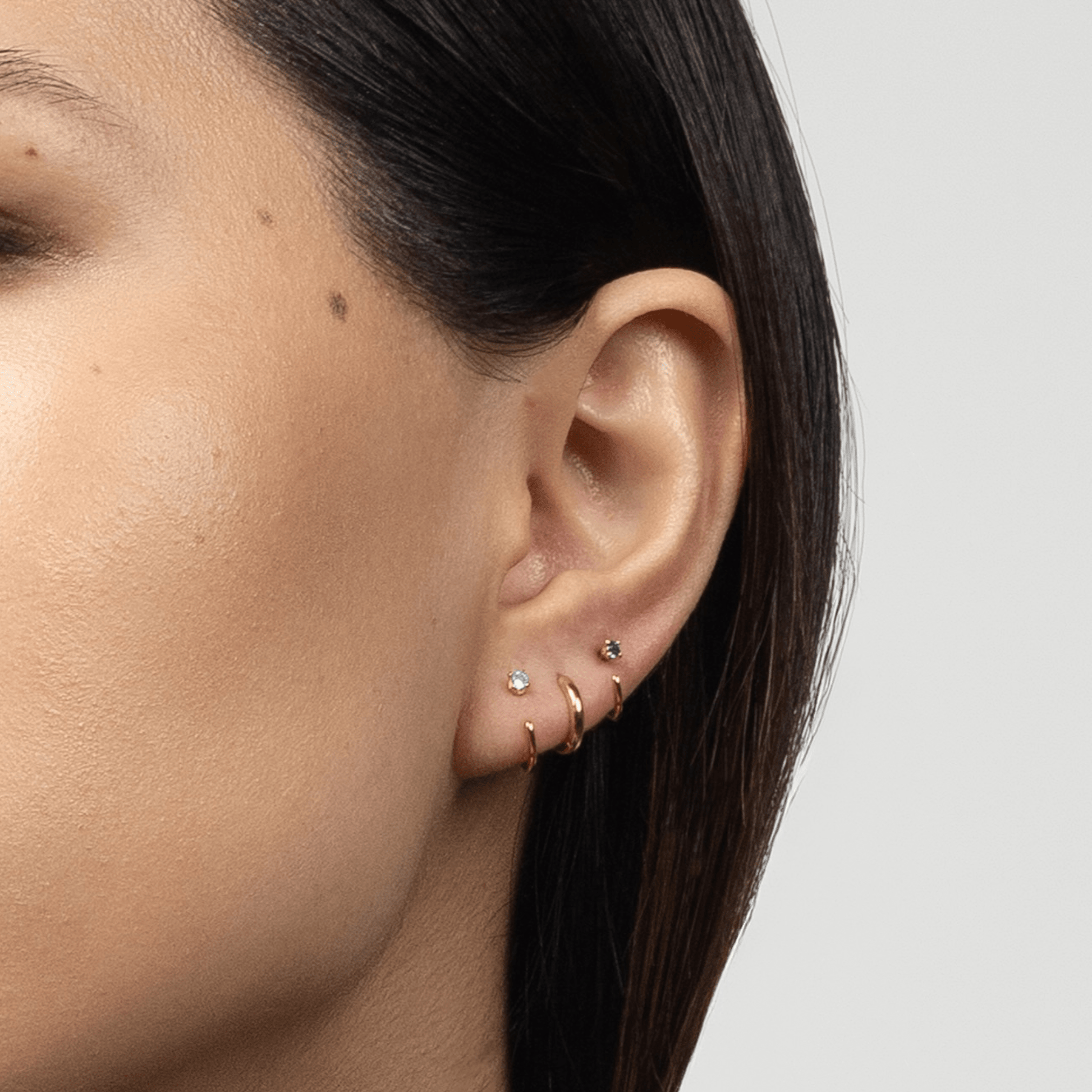 Stay Close Aquamarine Hoops