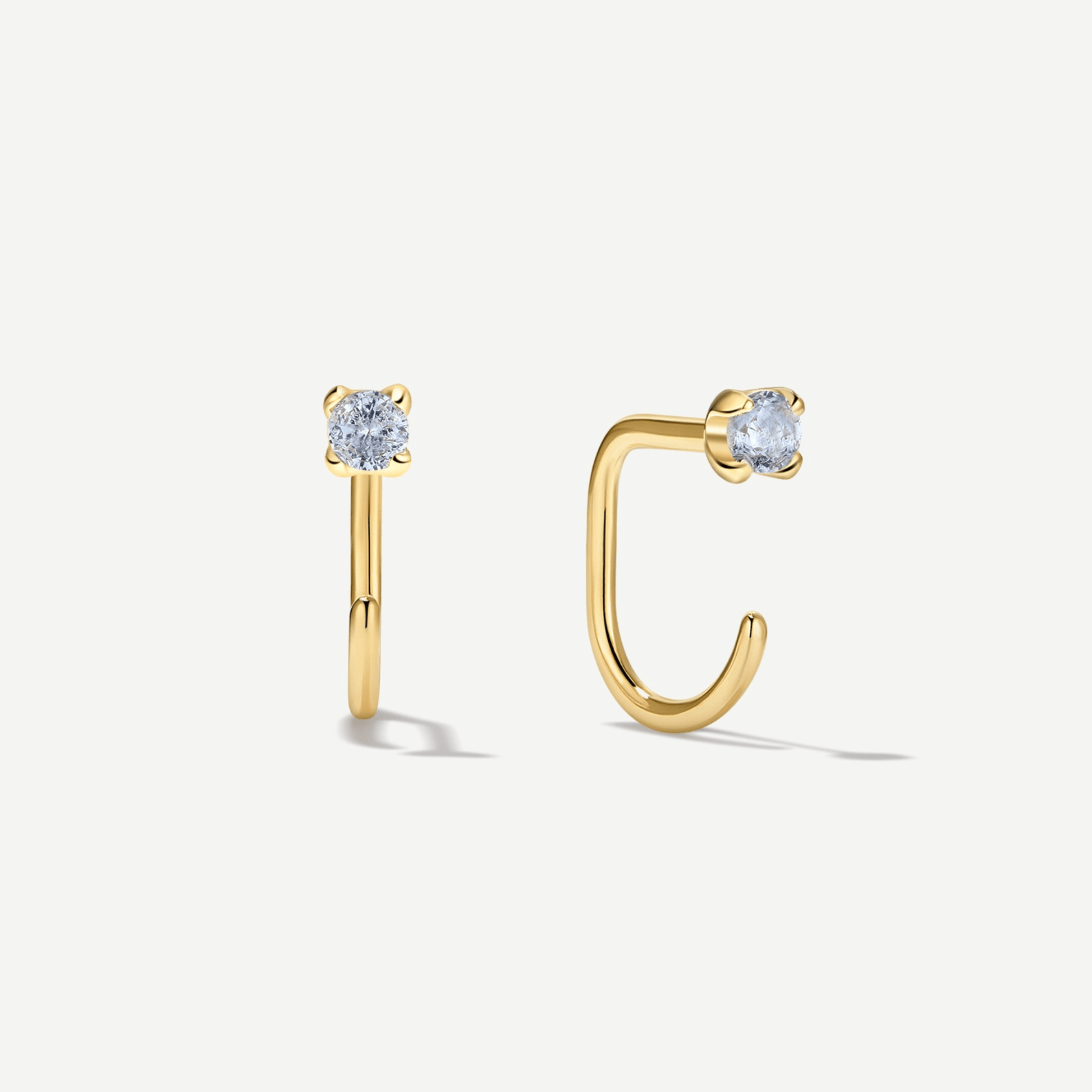 Stay Close Aquamarine Hoops