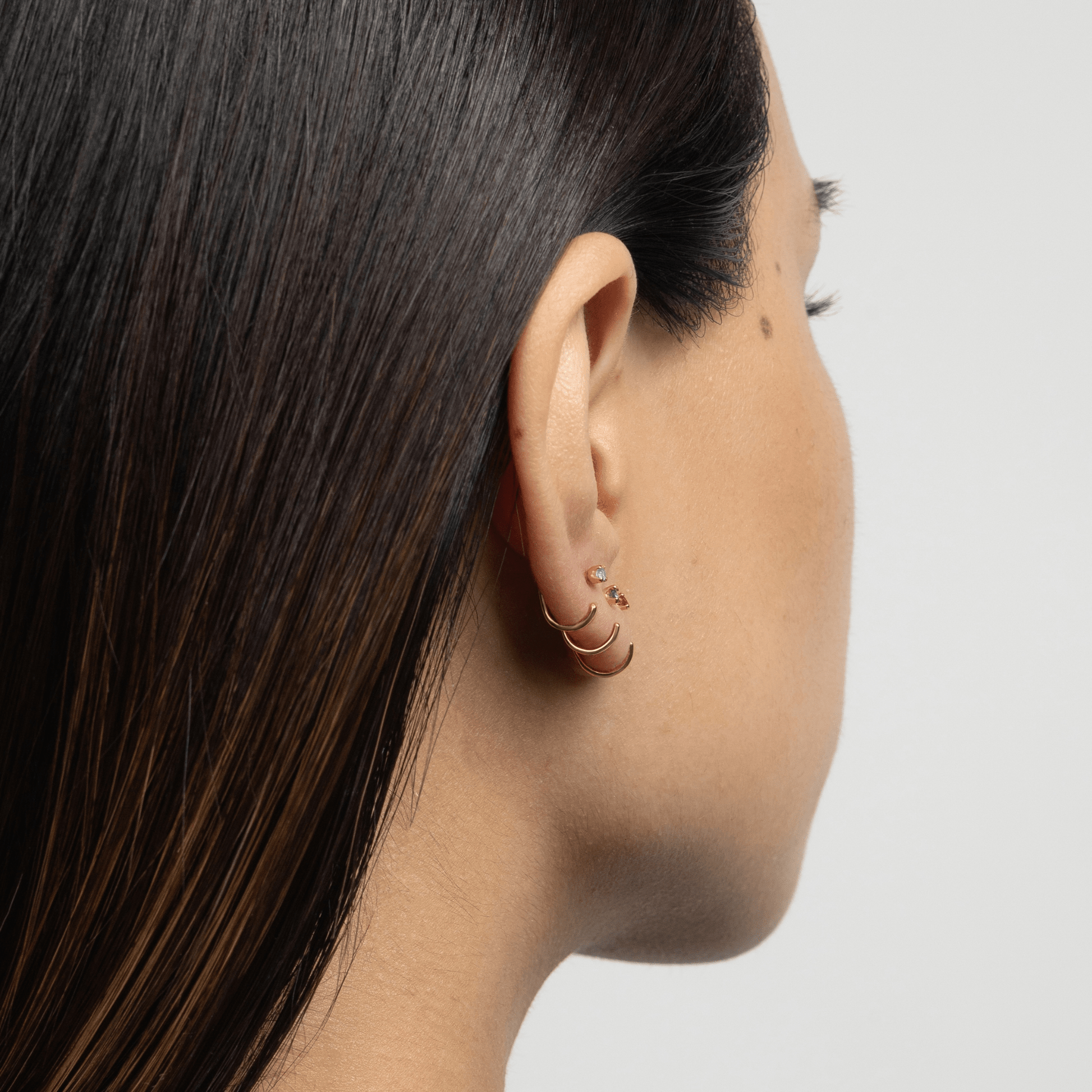 Stay Close Aquamarine Hoops