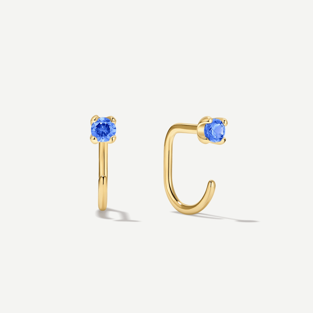Stay Close Blue Sapphire Hoops