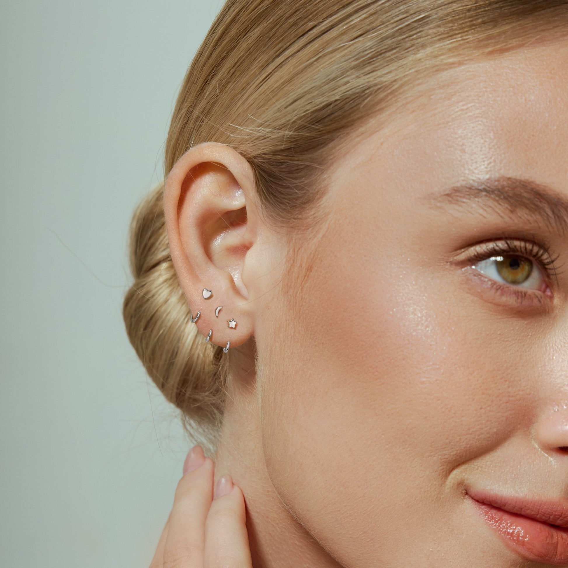 Stay Close Charm Hoops Set