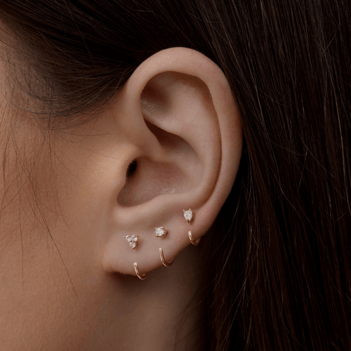 Stay Close Gem Hoops Set