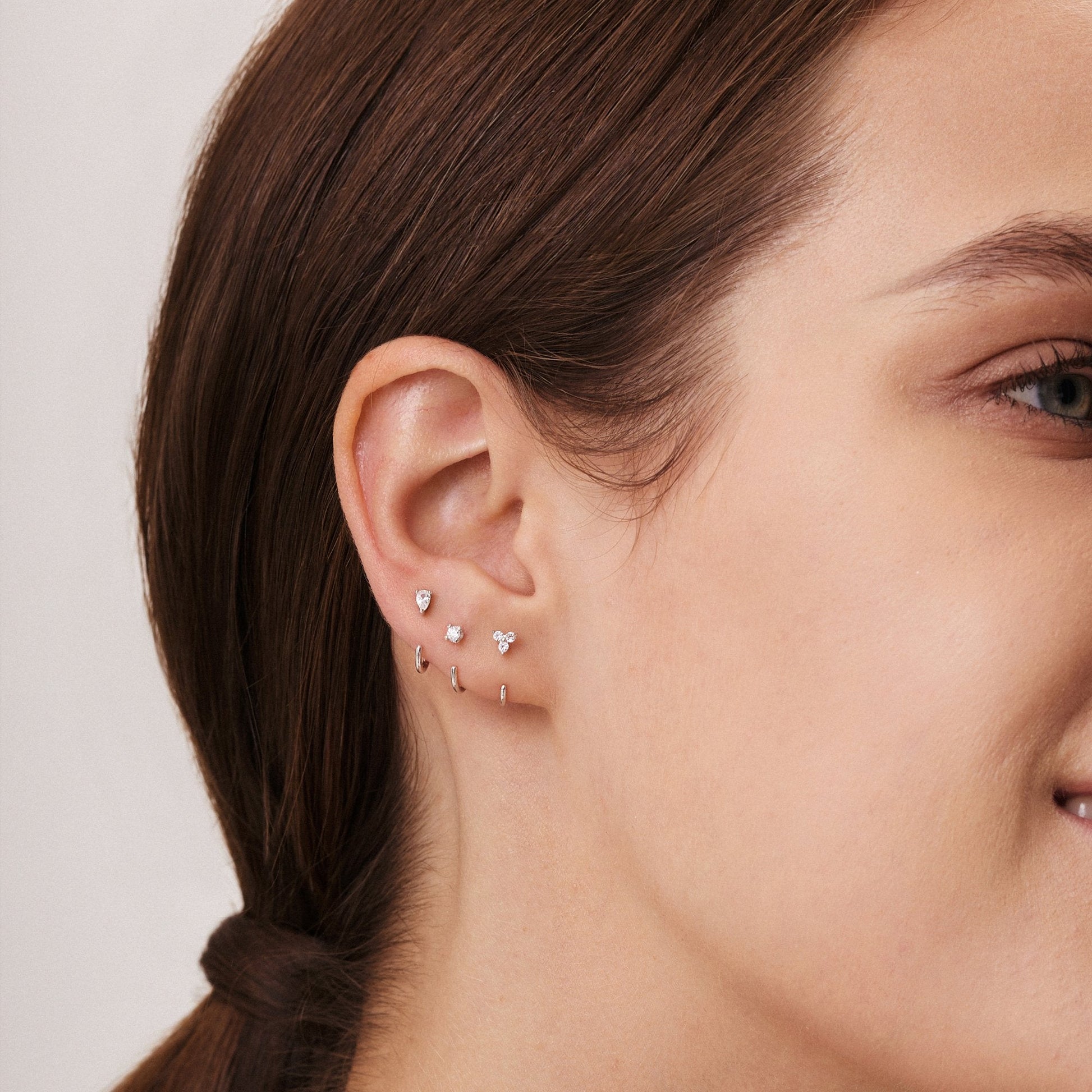 Stay Close Gem Hoops Set