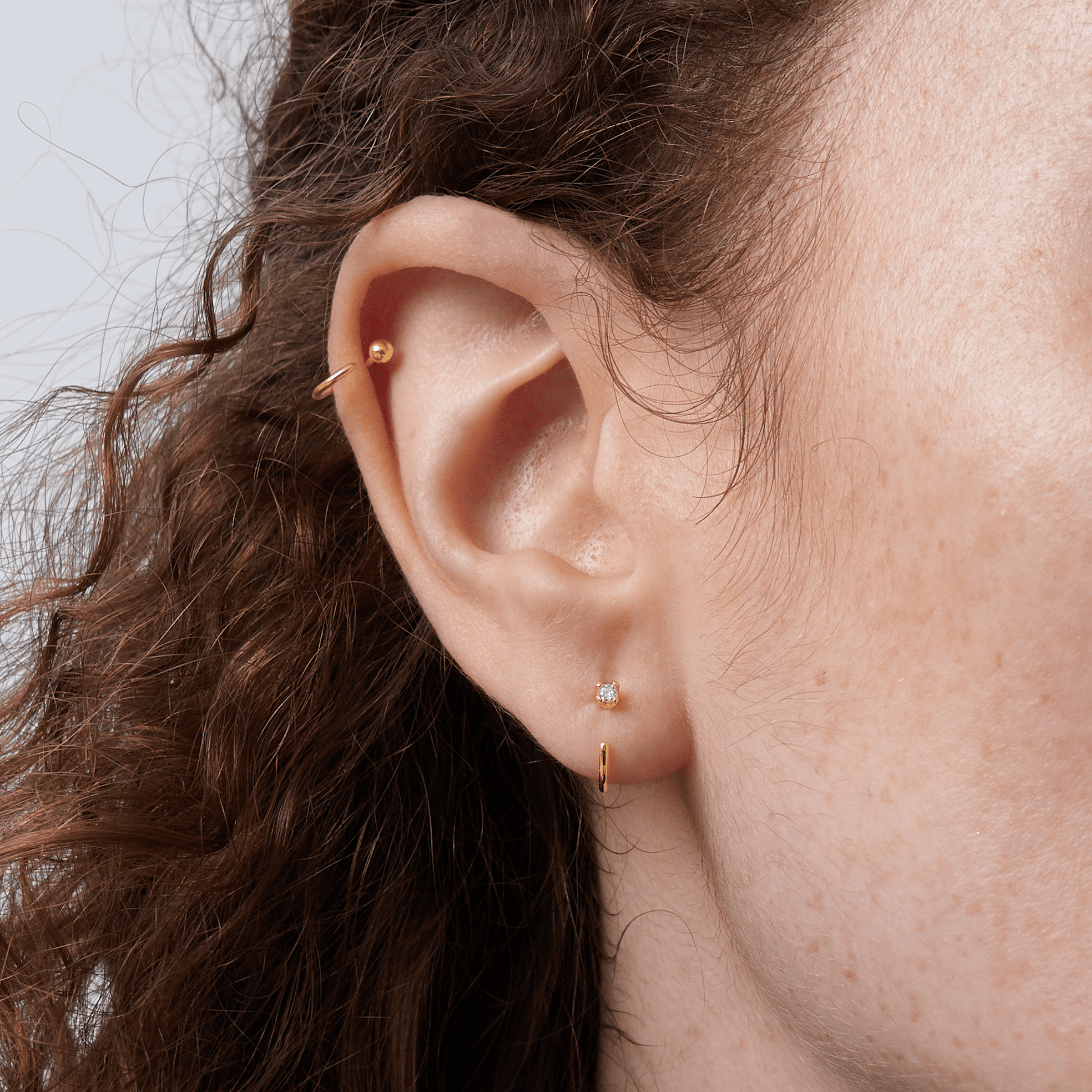 Stay Close Moissanite Hoops - 2mm
