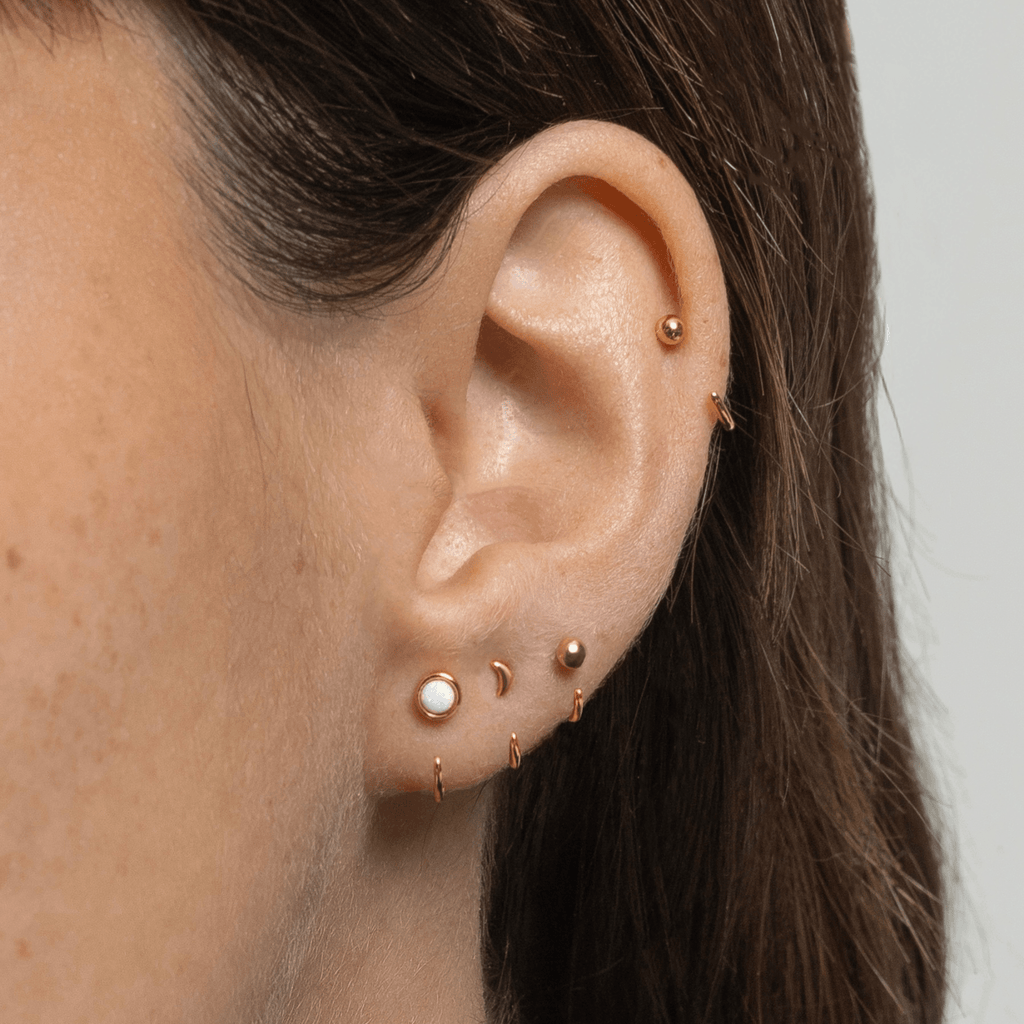 Stay Close Opal Hoops