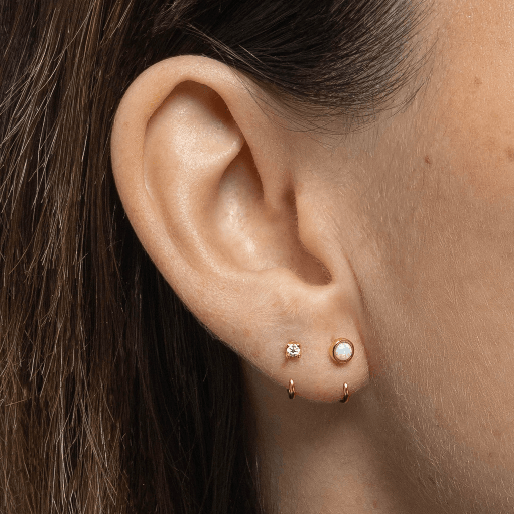 Stay Close Opal Hoops