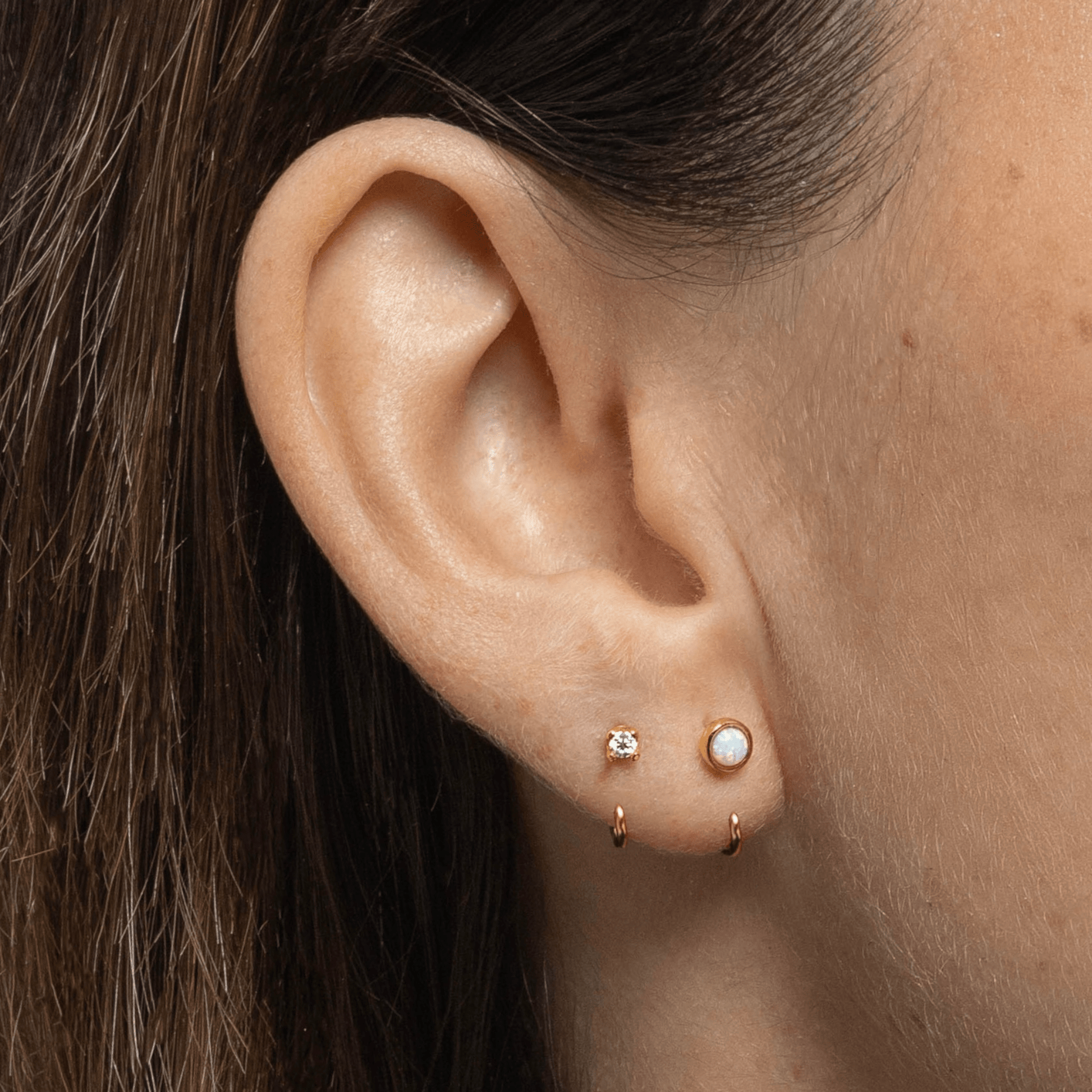 Stay Close Opal Hoops