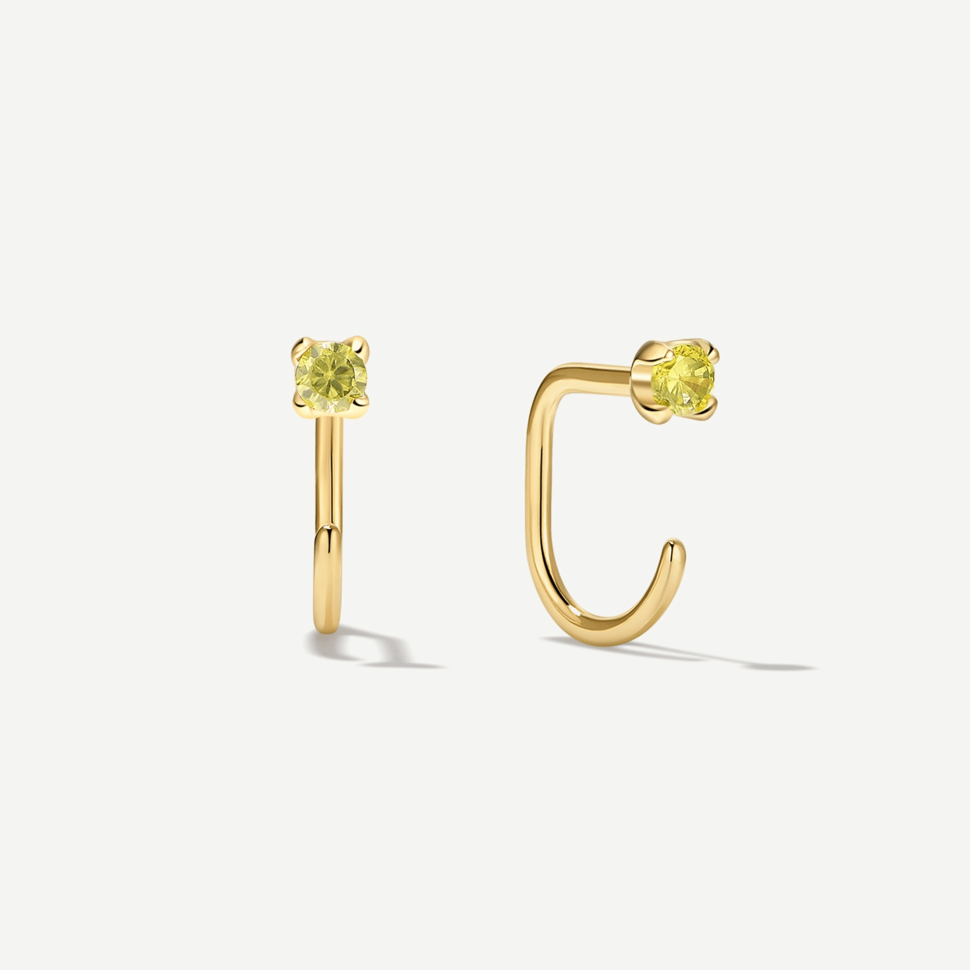 Stay Close Peridot Hoops