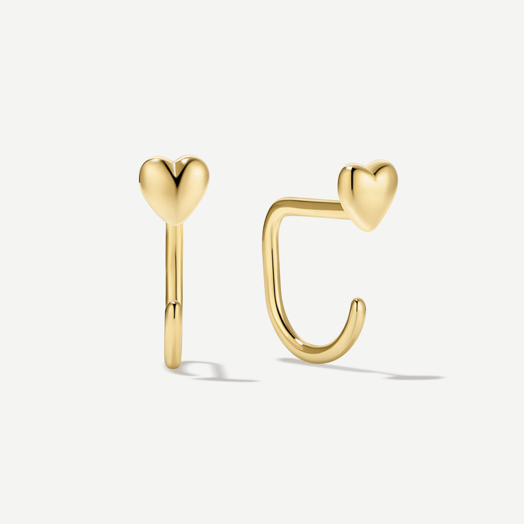 Stay Close Puffy Heart Hoops