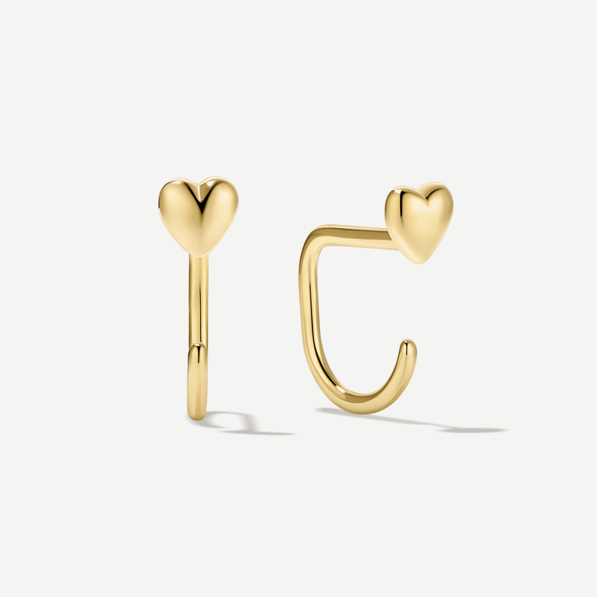 Stay Close Puffy Heart Hoops
