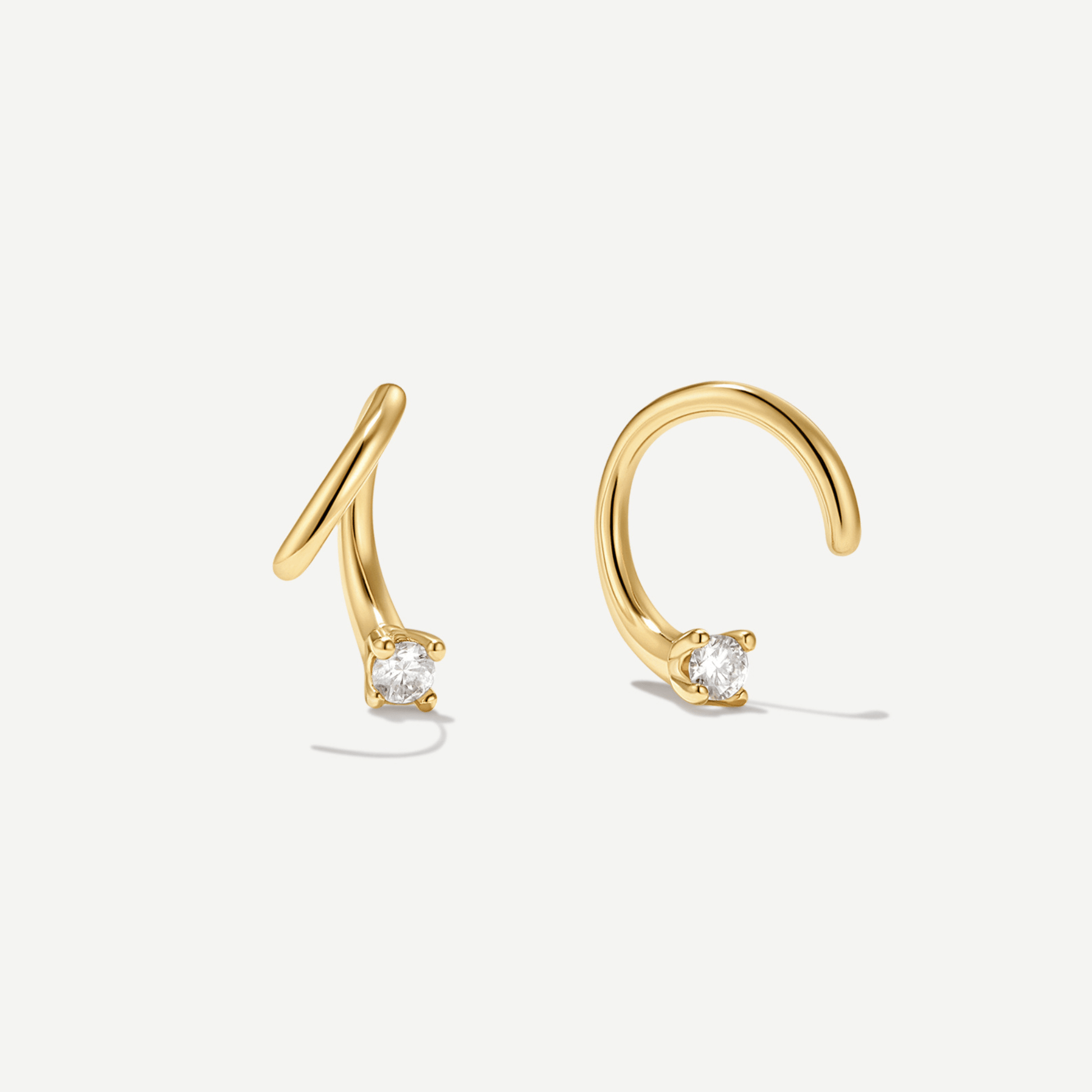 Swerve Moissanite Hoops