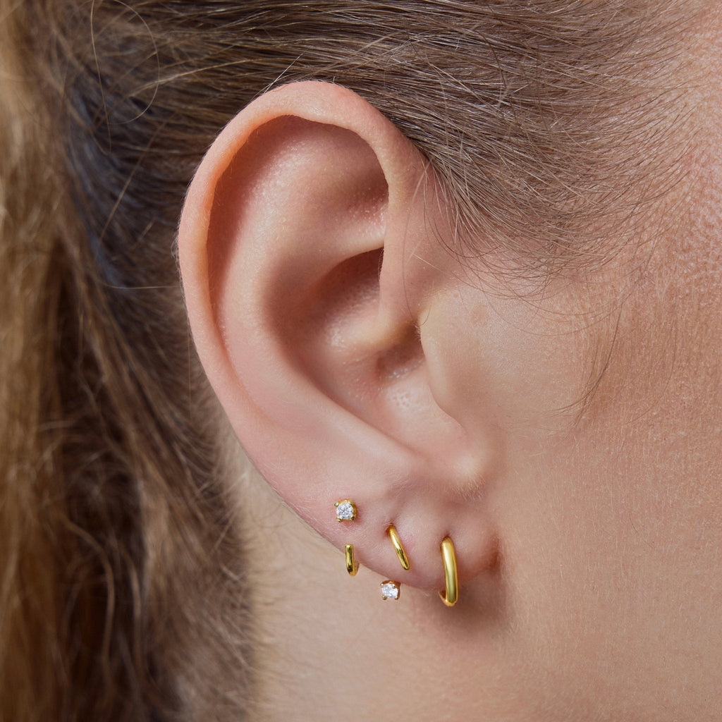 Swerve Moissanite Hoops